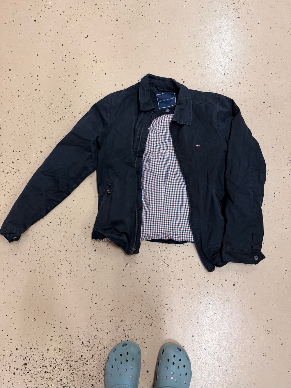Tommy Hilfiger Navy Lightweight Harrington Shirt Jacket